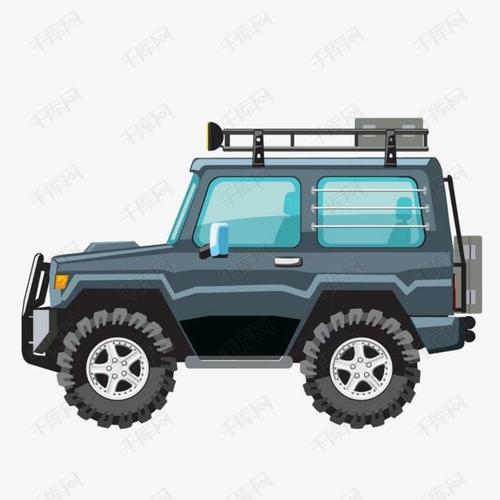 卡通越野车