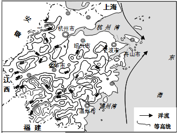材料:如图为浙江省地形图.