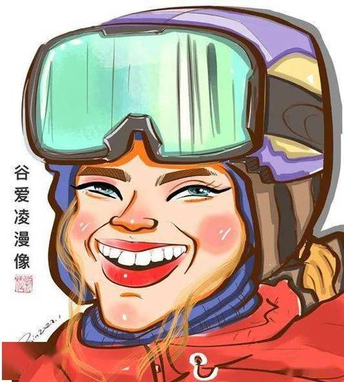 体育漫画67谷爱凌的漫画肖像你喜欢哪一张