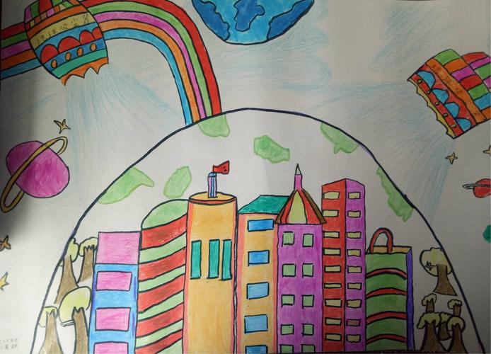 "爱科学,学科学,用科学"——田家炳实验小学二年级优秀科学幻想画作品