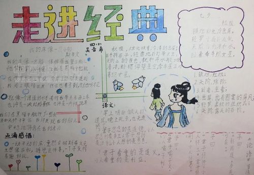 经典名著手抄报,带着手抄报走进经典名著