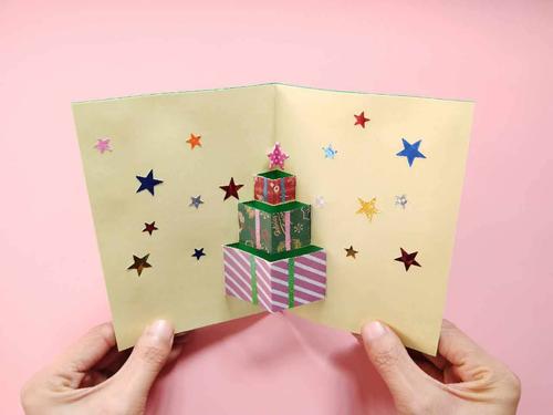 圣诞节贺卡制作(贺卡怎么做简单又漂亮)