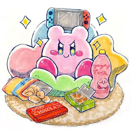 【马克笔插画】可可爱爱星之卡比系列!(新手入门临摹)