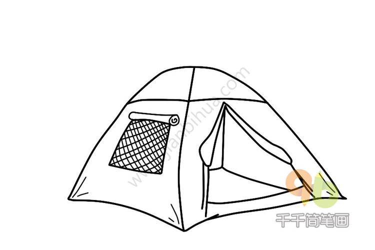帐篷简笔画步骤图
