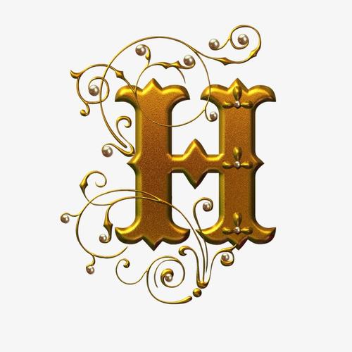 搜图中国提供优质高清原创设计素材免费下载,金色字母h主要针对艺术字