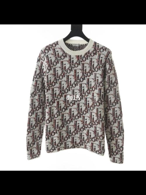 dior迪奥cd 20fw满印提花毛衣size:s-l_dior迪奥_迪奥