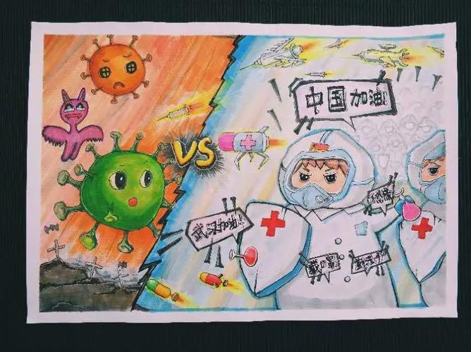 奋战在一线的医护人员,韶关学生有"画"对你说