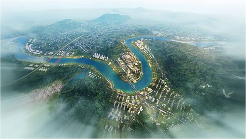 冷水江公园城市全景蓝图