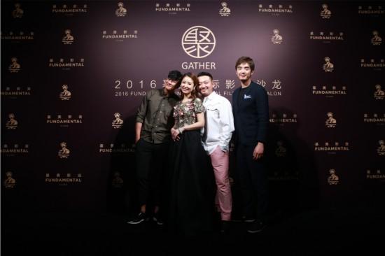 美影业出品的悬疑惊悚影片《魔轮》主创(导演王早及主演林心如,何润东