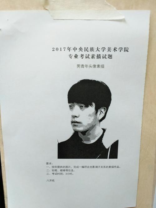 京美考画室丨中央民族大学2017年美术专业校考考题 |北京京美考画室