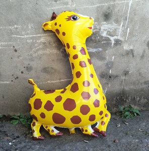 新款热销创艺奇星腾飞飘空氦气球长颈鹿黄色气球批发