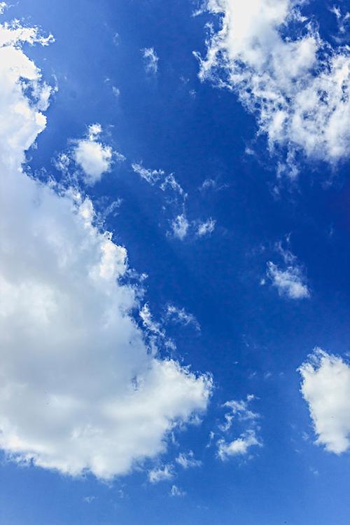 多云,天空,晴天,蓝色