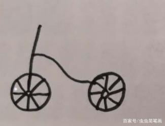 自行车简笔画的画法