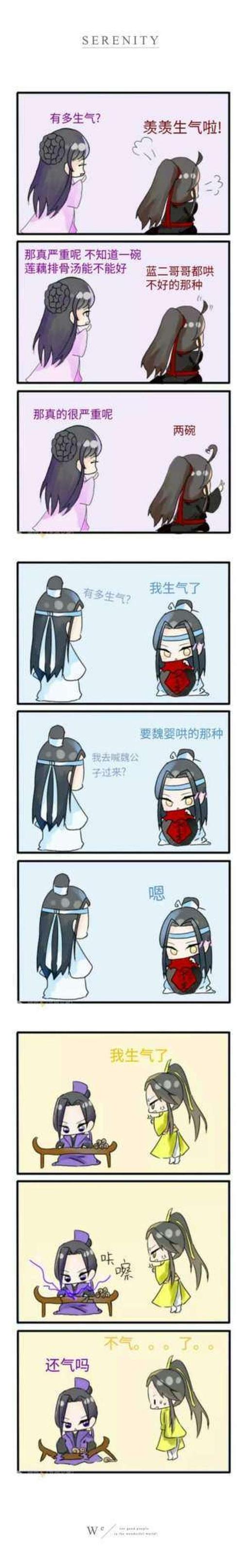 魏无羡 蓝忘机 金凌 生气了