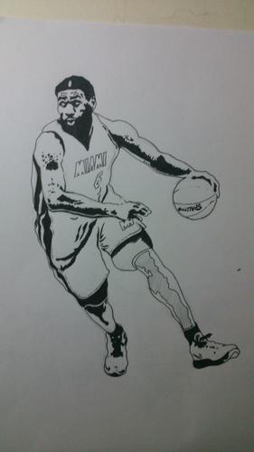 詹姆斯剪影|插画|插画习作|郭昆 - 原创作品 - 站酷 (zcool)