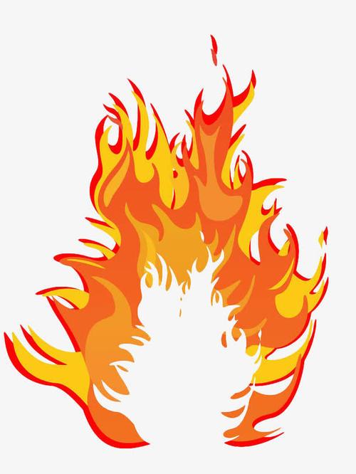 火焰燃烧过程简笔画