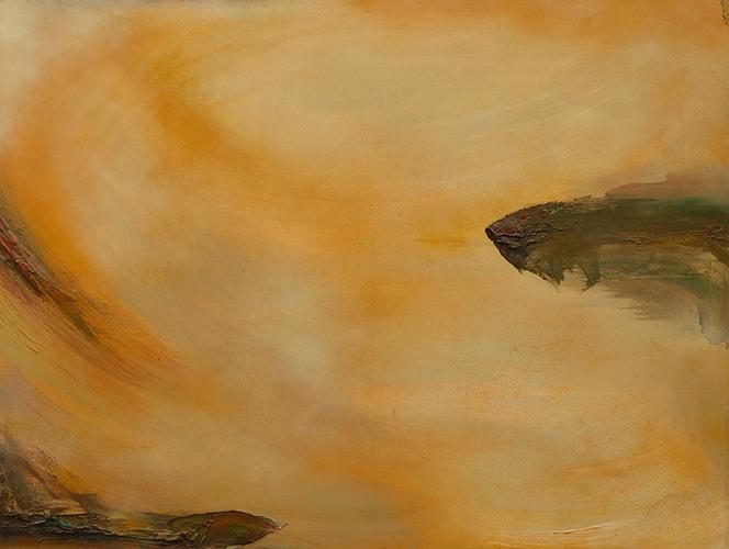 名称:《沙尘暴》 尺寸:140*100cm