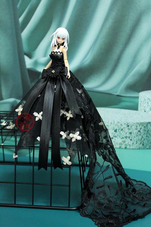 【猫猫の窝】fag机娘女神装置az12分黑色哥特婚纱花嫁