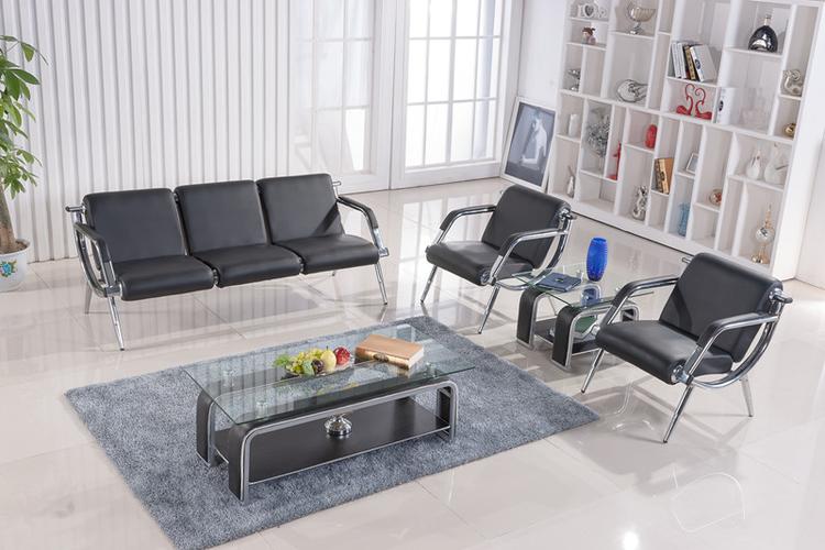 艺创彩办公沙发时尚简约办公室接待会客室家具办公室沙发茶几组合