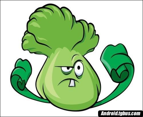 植物大战僵尸里面的白菜简笔画