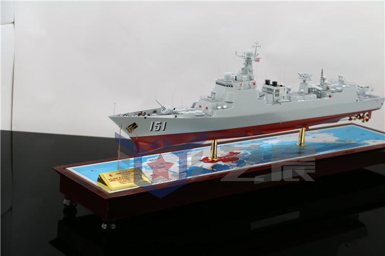 仿真052c型4号舰 151郑州号驱逐舰模型中华神盾 军事