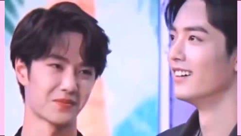 王一博肖战同框:耶啵的眼神永远盯着战哥,不过咽口水是什么操作