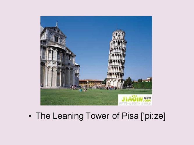 the leaning tower of pisa ["pi:z