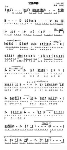 北国之春24格口琴独奏
