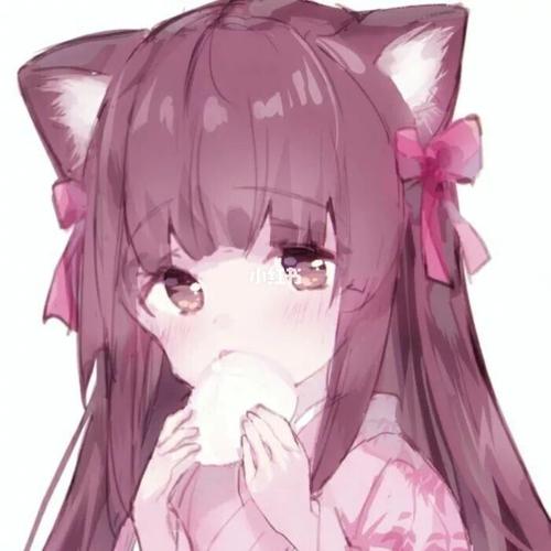 卡通头像:超可爱猫耳娘女生头像,二次元动_卡通_二次元_动漫_素材