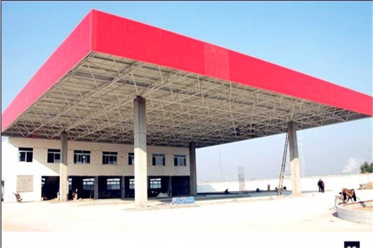 汽车加油站钢结构网架