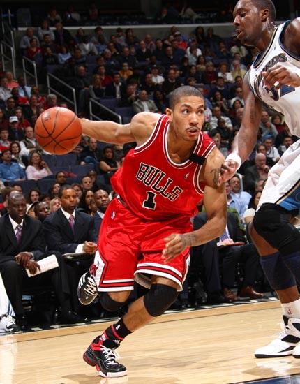 图文nba公牛负奇才罗斯底线突破