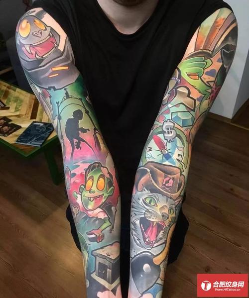 合肥纹身new school花臂纹身!