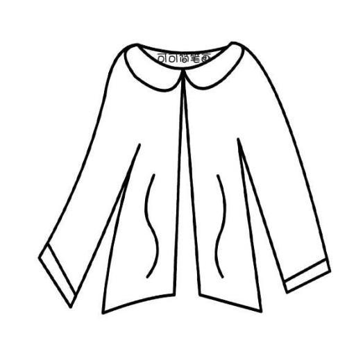 女孩的上衣简笔画