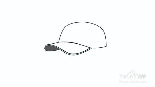 漂亮鸭舌帽简笔画