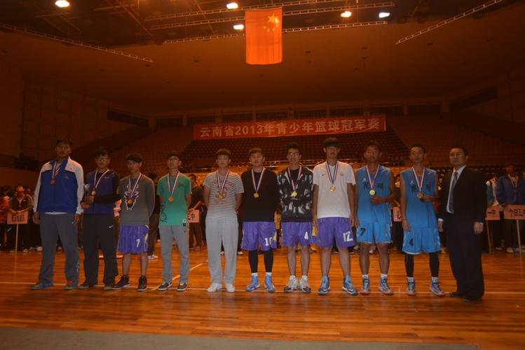 我校篮球队夺冠2013年云南省青少年篮球冠军赛