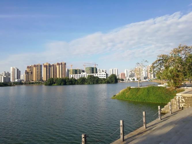 海口红城湖公园及夜景