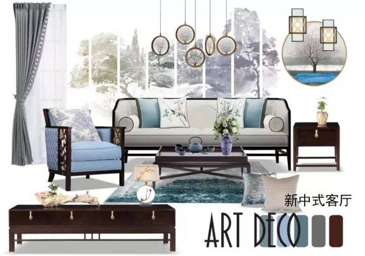 新中式软装设计与表现手法体现