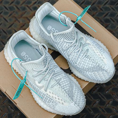 椰子鞋男350v2满天星正品官网莆田真爆新冰蓝休闲潮鞋运动跑步鞋