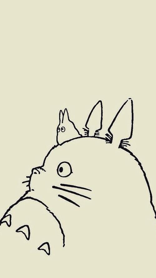龙猫# 龙猫 童年 宫崎骏 电影 壁纸 屏保 聊天背景