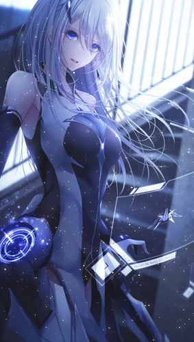 银发少女动态壁纸