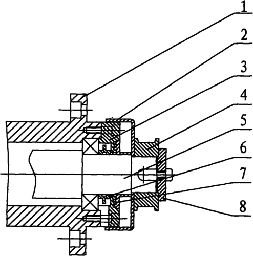 cn101701607a_漆包机的迷宫密封型轴承盖失效