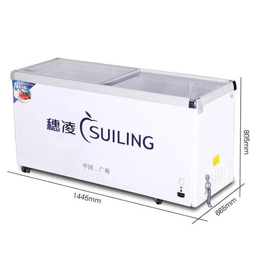 温一室展示suiling商用卧式冷冻冷藏冰柜冷柜