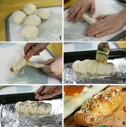 热狗面包卷的配方与制作