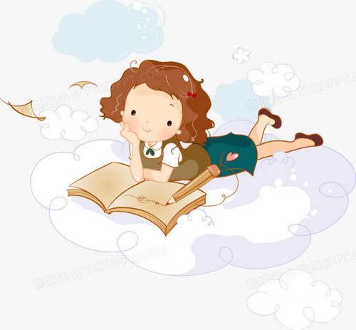 读书的小女孩