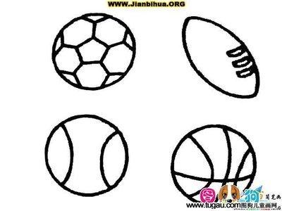 各种球简笔画简单