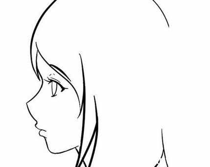 人侧面简笔画图片