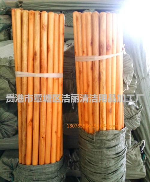 新款清漆桉木拖把杆 精致光滑木质拖把杆