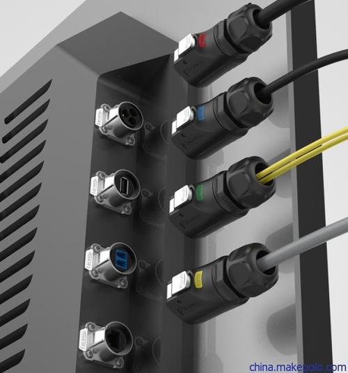 出售凌科led显示屏电源防水航插m12m16m20m24防水连接器