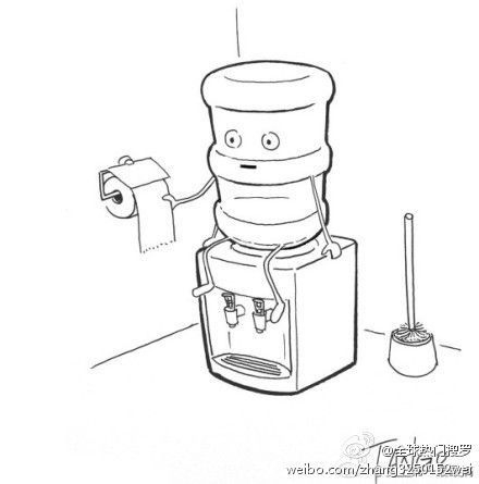 简单饮水机简笔画 简笔画图片大全-蒲城教育文学网