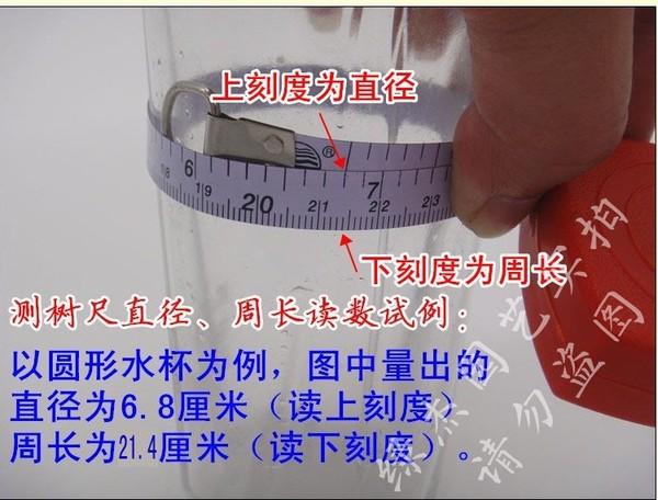 米不锈钢测树钢围尺胸径尺树苗测树尺直径尺树径卷尺量树尺 2 包邮